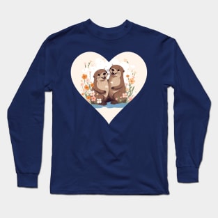 Otter Couple Long Sleeve T-Shirt